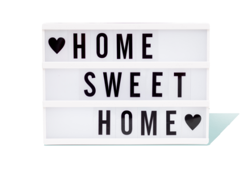 Home Sweet Home sign